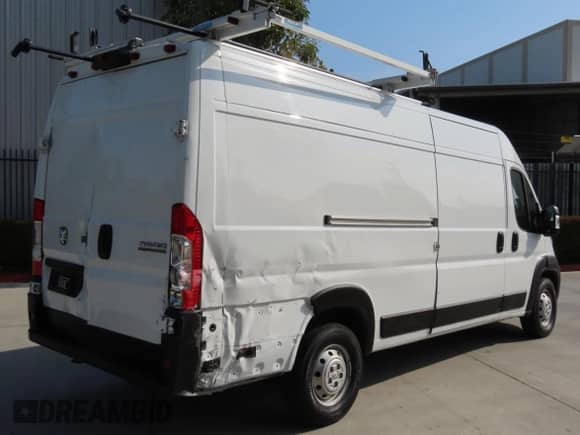 2023 Ram ProMaster Cargo с VIN 3C6MRVJG5PE508358, выставлен на аукционе Copart как лот 70176805 с пробегом 32 504 миль миль и Списание • Salvage title. История ставок и продаж доступна на DreamBid. Изображение 3.