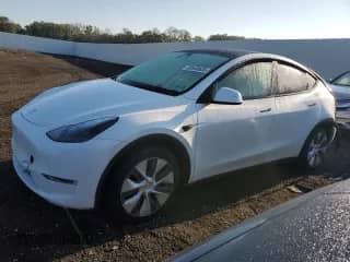 2024 Tesla Model Y с VIN 7SAYGDED6RF044698, выставлен на аукционе Copart как лот 80548635 с пробегом 38 777 миль миль и Списание • Salvage title. История ставок и продаж доступна на DreamBid. Изображение 1.