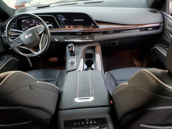 2022 Cadillac Escalade ESV Premium Luxury with VIN 1GYS4KKL2NR134344, listed as a Copart auction lot 79255164 with 96,482 mi miles and Salvage title. Bid and sale history available at DreamBid. Image 8.