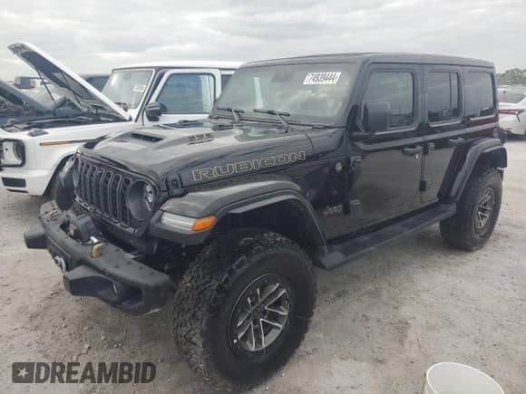2024 Jeep Wrangler Rubicon 392 Final Edition with VIN 1C4RJXSJ1RW212614, listed as a Copart auction lot 74939444 with 228 mi miles and Non repairable. Bid and sale history available at DreamBid. Image 1.