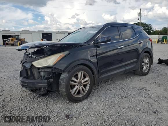 2013 Hyundai Santa Fe Sport with VIN 5XYZU3LA9DG023746, listed as a Copart auction lot 65611425 with 193,478 mi miles and Salvage title. Bid and sale history available at DreamBid. Image 1.