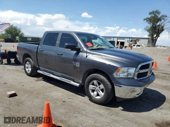 2019 Ram 1500 SLT with VIN 1C6RR7LG3KS596069, listed as a Copart auction lot 67644115 with 43,707 mi miles and Salvage title. Bid and sale history available at DreamBid. Image 4.