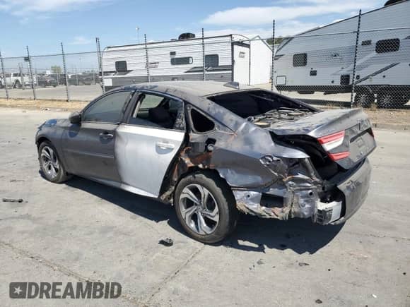 2018 Honda Accord EX-L with VIN 1HGCV1F58JA040380, listed as a Copart auction lot 69655315 with 53,020 mi miles and Non repairable. Bid and sale history available at DreamBid. Image 2.