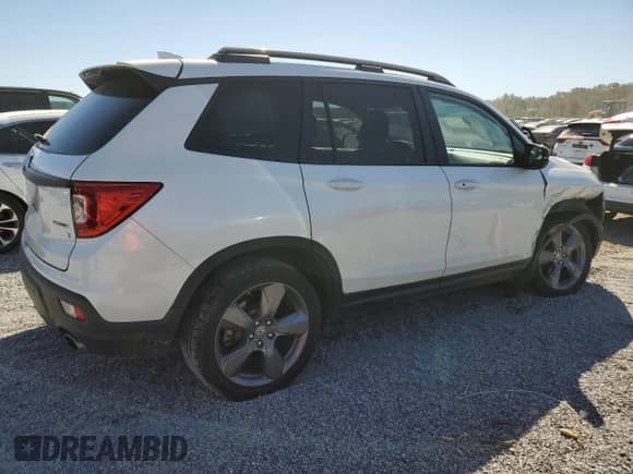 2020 Honda Passport Touring with VIN 5FNYF7H94LB003700, listed as a Copart auction lot 75535544 with Not provided miles and Salvage title. Bid and sale history available at DreamBid. Image 3.