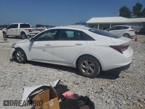 2021 Hyundai Elantra SE with VIN 5NPLL4AG3MH047796, listed as a Copart auction lot 80337615 with Not provided miles and Salvage title. Bid and sale history available at DreamBid. Image 2.