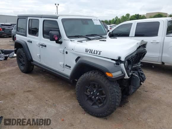 2024 Jeep Wrangler Sport S z VIN 1C4PJXDG1RW262230, wystawiony jako IAAI lot #42870964 z przebiegiem 15 968 mil mil oraz . Historia ofert i sprzedaży dostępna na DreamBid. Obrazek 1.