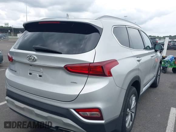 2019 Hyundai Santa Fe SEL with VIN 5NMS3CAD3KH119747, listed as a IAAI auction lot 42770505 with 122,041 mi miles and . Bid and sale history available at DreamBid. Image 4.