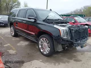 2017 Cadillac Escalade ESV Platinum with VIN 1GYS4KKJ7HR264106, listed as a IAAI auction lot 41907950 with 133,133 mi miles and . Bid and sale history available at DreamBid. Image 1.