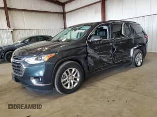 2019 Chevrolet Traverse LT z VIN 1GNEVHKW4KJ301334, wystawiony jako Copart lot #81558455 z przebiegiem 38 933 mil mil oraz Szkoda całkowita • Salvage title. Historia ofert i sprzedaży dostępna na DreamBid. Obrazek 1.