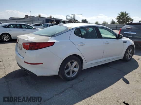 2015 Kia Optima LX with VIN 5XXGM4A75FG392390, listed as a Copart auction lot 83769585 with 145,033 mi miles and Clean title. Bid and sale history available at DreamBid. Image 3.