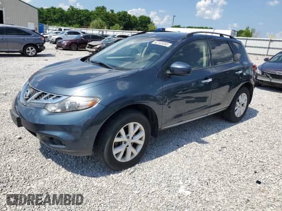 2013 Nissan Murano SL with VIN JN8AZ1MW8DW303615, listed as a Copart auction lot 62145095 with 173,544 mi miles and Non repairable. Bid and sale history available at DreamBid. Image 1.