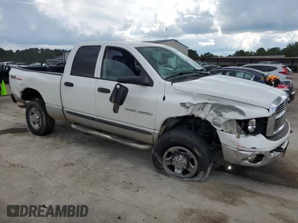 2004 Dodge 2500 SLT with VIN 3D7KU28D74G192122, listed as a Copart auction lot 64969465 with 262,778 mi miles and Salvage title. Bid and sale history available at DreamBid. Image 4.