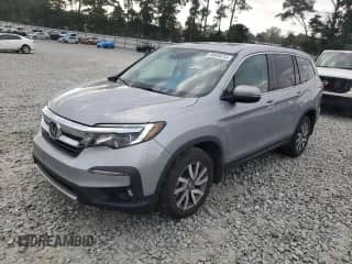 2020 Honda Pilot EX-L z VIN 5FNYF5H52LB011313, wystawiony jako Copart lot #80846215 z przebiegiem 94 631 mil mil oraz Szkoda całkowita • Salvage title. Historia ofert i sprzedaży dostępna na DreamBid. Obrazek 1.