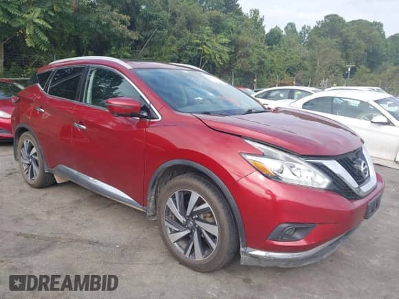 2018 Nissan Murano SV с VIN 5N1AZ2MH1JN158983, выставлен на аукционе IAAI как лот 43178833 с пробегом 64 544 миль миль и . История ставок и продаж доступна на DreamBid. Изображение 1.