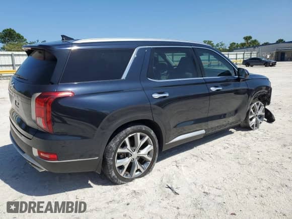 2021 Hyundai Palisade SEL with VIN KM8R44HE6MU191632, listed as a Copart auction lot 65937004 with 19,673 mi miles and Non repairable. Bid and sale history available at DreamBid. Image 3.