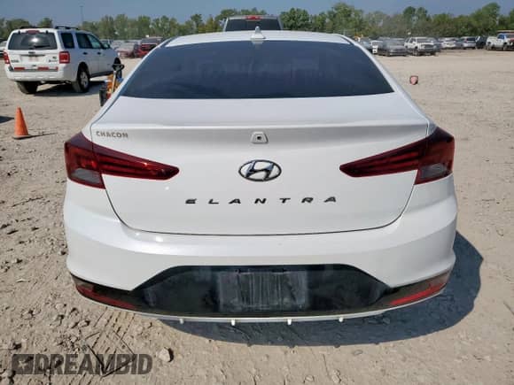 2020 Hyundai Elantra SEL with VIN 5NPD84LF0LH541297, listed as a Copart auction lot 85184375 with 114,945 mi miles and Clean title. Bid and sale history available at DreamBid. Image 6.