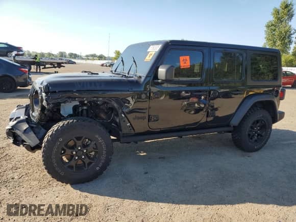 2023 Jeep Wrangler Sport with VIN 1C4HJXDG6PW589269, listed as a Copart auction lot 67992935 with Not provided miles and Clean title. Bid and sale history available at DreamBid. Image 1.