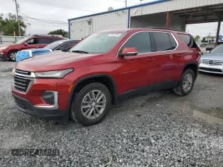 2022 Chevrolet Traverse LT Cloth z VIN 1GNERGKW5NJ165945, wystawiony jako Copart lot #70910495 z przebiegiem 54 389 mil mil oraz Nie do naprawy • Non repairable. Historia ofert i sprzedaży dostępna na DreamBid. Obrazek 1.