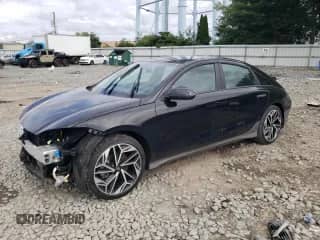 2023 Hyundai Ioniq 6 Preferred с VIN KMHM34AC6PA046196, выставлен на аукционе Copart как лот 64205874 с пробегом 48 311 миль миль и Списание • Salvage title. История ставок и продаж доступна на DreamBid. Изображение 1.