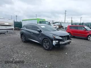 2019 Nissan Murano S with VIN 5N1AZ2MS6KN150990, listed as a IAAI auction lot 43308826 with 91,395 mi miles and . Bid and sale history available at DreamBid. Image 1.