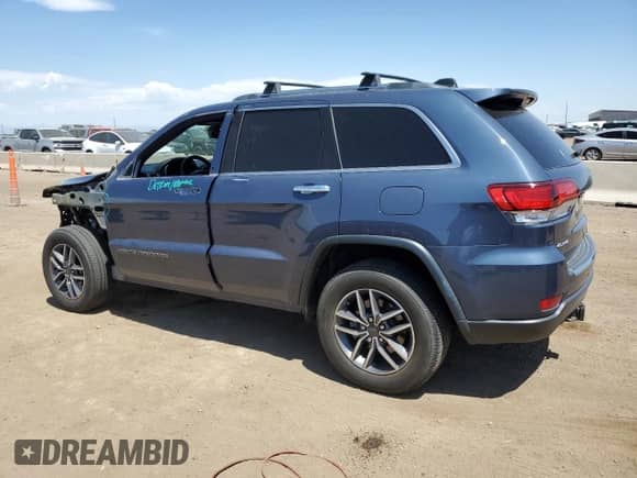 2021 Jeep Grand Cherokee 80th Anniversary with VIN 1C4RJFBG2MC564111, listed as a Copart auction lot 61082385 with 38,759 mi miles and Salvage title. Bid and sale history available at DreamBid. Image 2.