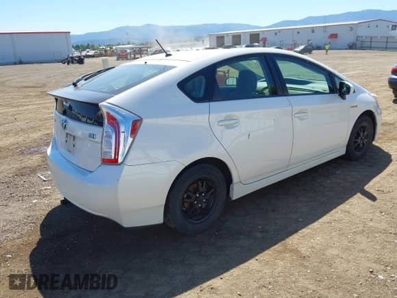 2013 Toyota Prius One with VIN JTDKN3DU7D5676429, listed as a IAAI auction lot 42348780 with 243,876 mi miles and . Bid and sale history available at DreamBid. Image 4.
