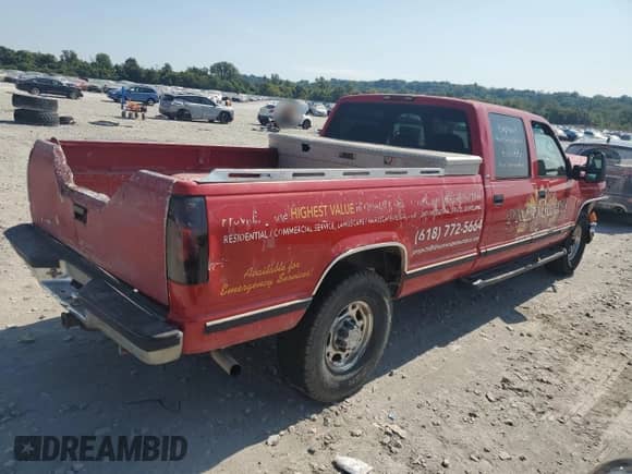 1997 Chevrolet Silverado 3500 с VIN 1GCGC33J7VF038518, выставлен на аукционе Copart как лот 80374695 с пробегом 392 402 миль миль и Списание • Salvage title. История ставок и продаж доступна на DreamBid. Изображение 3.