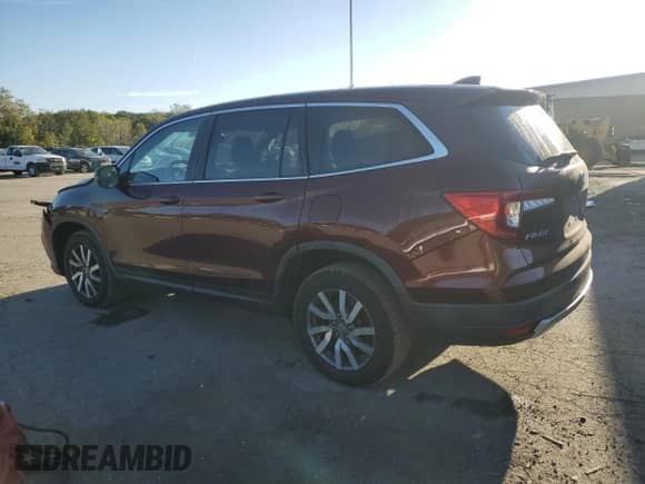 2020 Honda Pilot EX with VIN 5FNYF6H35LB002707, listed as a Copart auction lot 81928515 with 146,972 mi miles and Salvage title. Bid and sale history available at DreamBid. Image 2.