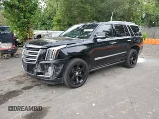 2016 Cadillac Escalade Platinum with VIN 1GYS4DKJ7GR362837, listed as a Copart auction lot 70823075 with 79,430 mi miles and Salvage title. Bid and sale history available at DreamBid. Image 1.