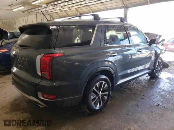 2020 Hyundai Palisade SEL z VIN KM8R24HE8LU115124, wystawiony jako Copart lot #70825695 z przebiegiem 104 113 mil mil oraz Szkoda całkowita • Salvage title. Historia ofert i sprzedaży dostępna na DreamBid. Obrazek 3.