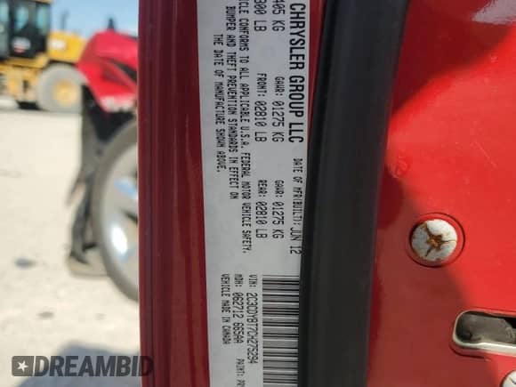2012 Dodge Challenger R/T Plus z VIN 2C3CDYBT7CH275294, wystawiony jako Copart lot #68942055 z przebiegiem 175 094 mil mil oraz Szkoda całkowita • Salvage title. Historia ofert i sprzedaży dostępna na DreamBid. Obrazek 12.