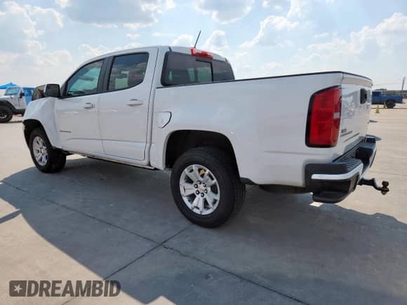 2022 Chevrolet Colorado 2WD LT with VIN 1GCGSCEN8N1146937, listed as a Copart auction lot 80639565 with 96,046 mi miles and Salvage title. Bid and sale history available at DreamBid. Image 2.
