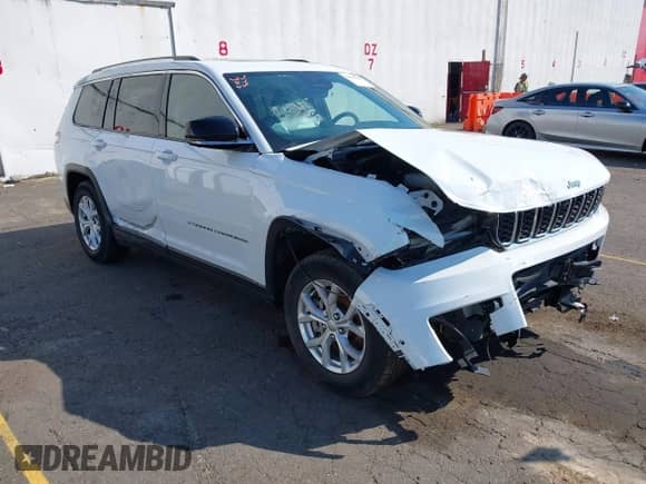 2023 Jeep Grand Cherokee Limited z VIN 1C4RJKBG4P8813797, wystawiony jako IAAI lot #43094523 z przebiegiem 13 582 mil mil oraz . Historia ofert i sprzedaży dostępna na DreamBid. Obrazek 1.