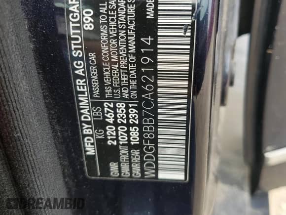 2012 Mercedes-Benz C 300 Sport z VIN WDDGF8BB7CA621914, wystawiony jako Copart lot #82591765 z przebiegiem 121 615 mil mil oraz Czysty tytuł • Clean title. Historia ofert i sprzedaży dostępna na DreamBid. Obrazek 12.