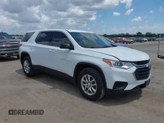2020 Chevrolet Traverse LS with VIN 1GNERFKW2LJ103894, listed as a IAAI auction lot 43013096 with 96,150 mi miles and . Bid and sale history available at DreamBid. Image 1.