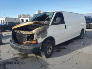 2007 Chevrolet Express Cargo with VIN 1GCGG29V671121592, listed as a Copart auction lot 45107045 with Not provided miles and Salvage title. Bid and sale history available at DreamBid. Image 1.