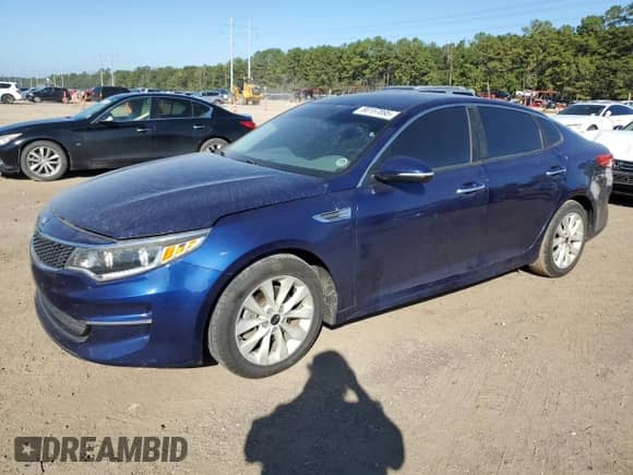 2016 Kia Optima EX with VIN 5XXGU4L37GG084603, listed as a Copart auction lot 86157895 with 106,419 mi miles and Clean title. Bid and sale history available at DreamBid. Image 1.
