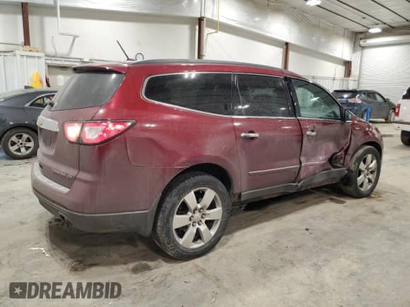 2015 Chevrolet Traverse LTZ с VIN 1GNKVJKD4FJ220073, выставлен на аукционе Copart как лот 62273055 с пробегом 139 458 миль миль и На запчасти • Non repairable. История ставок и продаж доступна на DreamBid. Изображение 3.