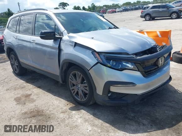2022 Honda Pilot Sport с VIN 5FNYF6H30NB070187, выставлен на аукционе IAAI как лот 42692253 с пробегом 38 812 миль миль и . История ставок и продаж доступна на DreamBid. Изображение 1.