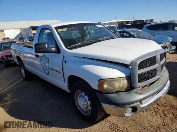 2005 Dodge 2500 SLT with VIN 3D7KR26D55G840336, listed as a Copart auction lot 73039634 with 34,341 mi miles and Salvage title. Bid and sale history available at DreamBid. Image 4.