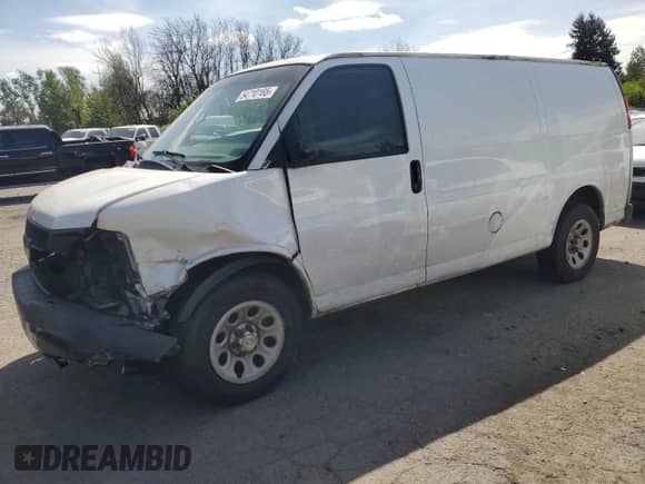 2011 Chevrolet Express Cargo с VIN 1GCSGAFX7B1126898, выставлен на аукционе Copart как лот 54710165 с пробегом 161 073 миль миль и Списание • Salvage title. История ставок и продаж доступна на DreamBid. Изображение 1.