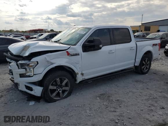 2017 Ford F-150 XL with VIN 1FTEW1EF5HKC17678, listed as a Copart auction lot 71543125 with 118,497 mi miles and Salvage title. Bid and sale history available at DreamBid. Image 1.