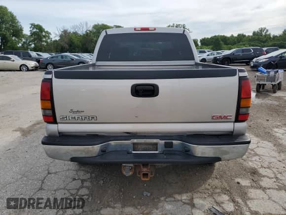 2006 GMC Sierra 1500 SLT with VIN 2GTEK13Z961269238, listed as a Copart auction lot 63744305 with 108,157 mi miles and Salvage title. Bid and sale history available at DreamBid. Image 6.