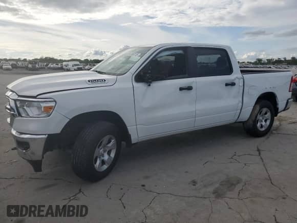 2023 Ram 1500 Tradesman с VIN 1C6SRFGT1PN696163, выставлен на аукционе Copart как лот 54166115 с пробегом 5 931 миль миль и Списание • Salvage title. История ставок и продаж доступна на DreamBid. Изображение 1.