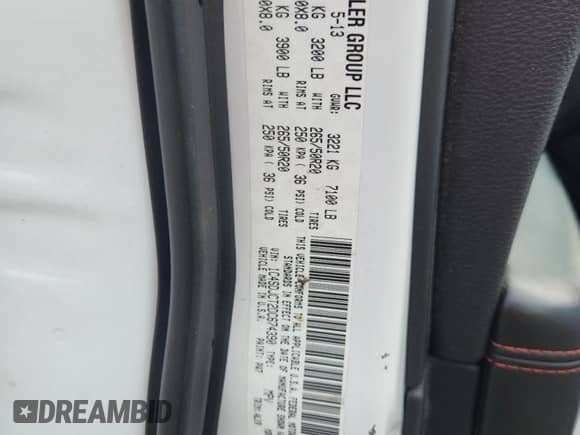 2013 Dodge Durango R/T with VIN 1C4SDJCT2DC674390, listed as a Copart auction lot 65338415 with 196,531 mi miles and Salvage title. Bid and sale history available at DreamBid. Image 14.