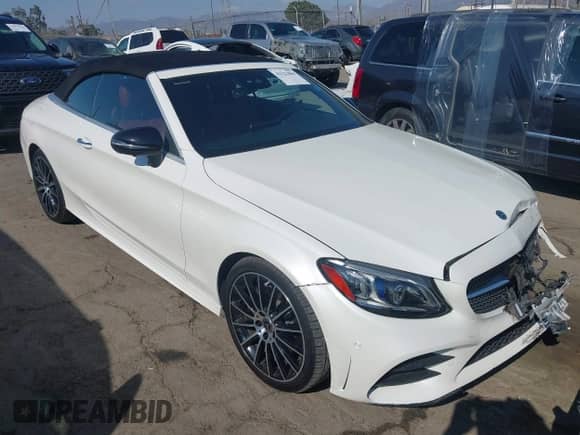 2021 Mercedes-Benz C 300 with VIN W1KWK8DBXMG054858, listed as a IAAI auction lot 43121884 with 36,167 mi miles and . Bid and sale history available at DreamBid. Image 1.