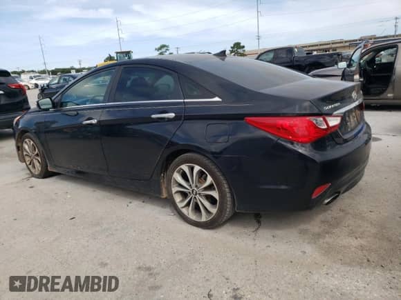 2014 Hyundai Sonata Limited with VIN 5NPEC4AB0EH821033, listed as a Copart auction lot 61915955 with 106,157 mi miles and Salvage title. Bid and sale history available at DreamBid. Image 2.