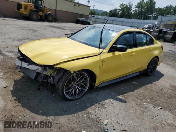 2022 BMW M3 с VIN WBS53AY01NFM30642, выставлен на аукционе Copart как лот 63445964 с пробегом Не указан миль и Списание • Salvage title. История ставок и продаж доступна на DreamBid. Изображение 1.