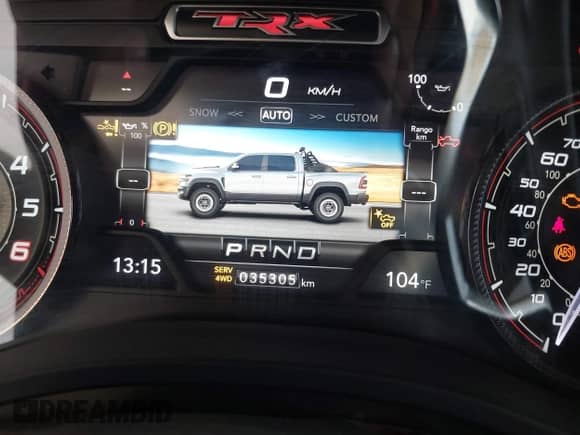2022 Ram 1500 TRX with VIN 1C6SRFU97NN353587, listed as a IAAI auction lot 42174702 with 35,305 mi miles and . Bid and sale history available at DreamBid. Image 16.