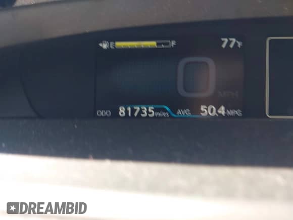 2019 Toyota Prius L Eco с VIN JTDKARFU0K3087064, выставлен на аукционе IAAI как лот 41986365 с пробегом 81 735 миль миль и . История ставок и продаж доступна на DreamBid. Изображение 7.